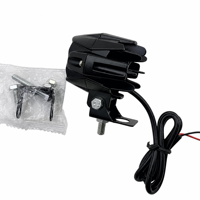 Feux LED tout-terrain auxiliaires 18W bicolores blanc/ambre, projecteur laser antibrouillard pour moto, voiture, SUV, VTT