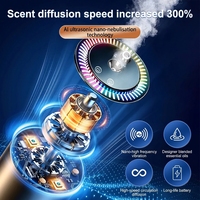 Diffuseur de parfum pour voiture ciel étoilé personnalisable F14, faible MOQ, 160 ml, 7 couleurs LED, nébuliseur de parfum portable USB pour voiture, vente en gros