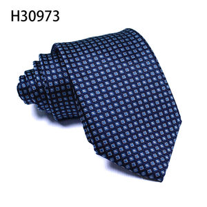 Classic Stripe Plaid Azul marino Hombres Corbata Fiesta de negocios Boda Normalmente Collares Moda Corbata Fábrica - Product Image 5