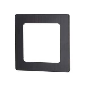 Placca da parete in alluminio nero, con 1 chiave; ideale per installazioni elettriche e progettazione d'interni. - Product Image 1