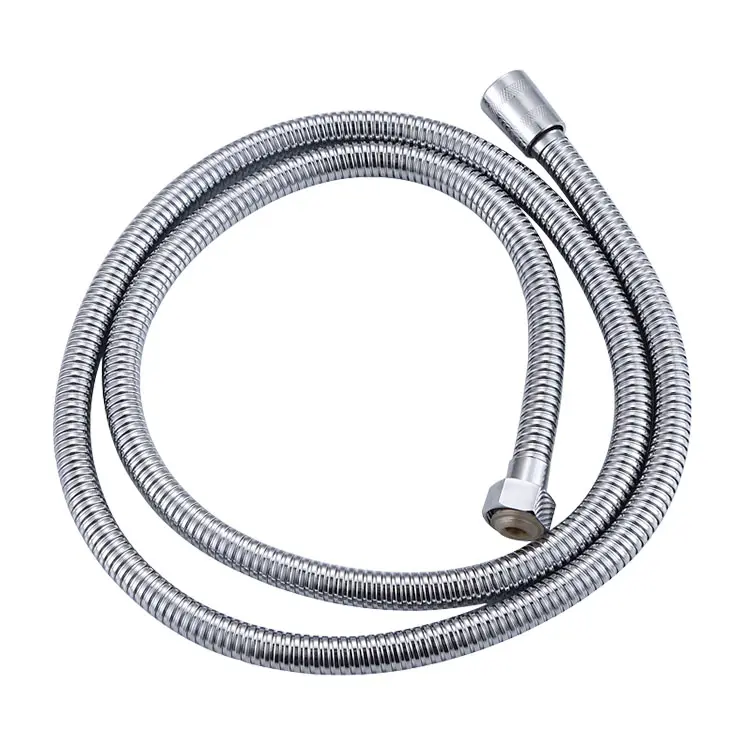 Hot Selling 1.5M High Quality Stainless Steel Double Lock Chrome Bathroom Metal Flexible Hose Shower Hose