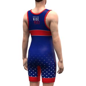 Débardeur drapeau américain pour hommes, maillots de lutte pour hommes, combinaisons de lutte - Product Image 6