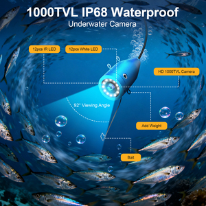 Moniteur LCD 9 pouces HD 1000 TVL Portable Boat Ice Fish Finder Camera <span class=keywords><strong>Video</strong></span> Underwater Fishing Camera - Product Image 4