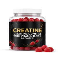 Gummies de créatine à la fraise sans capsules – Soutien énergétique et croissance musculaire pour adultes – Marque privée OEM