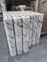 Papier peint en vinyle auto-adhésif effet marbre, facile à poser et à décoller, adapté au sol, au plafond et aux murs