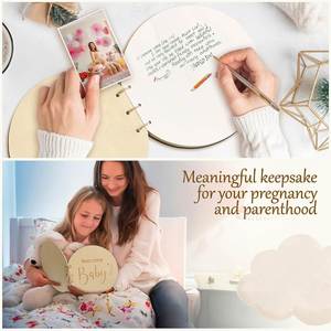 Offre Spéciale – Alternative Écologique au Livre d'Or de Naissance en Bois Rond pour Cadeau de Bébé - Product Image 3