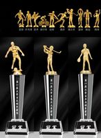 Trofeo Deportivo de Cristal para Baloncesto, Fútbol, Tenis y Voleibol