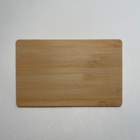 Carte de visite professionnelle personnalisée en bambou RFID UHF NFC avec code QR, partage sans contact par simple pression, carte de membre intelligente étanche