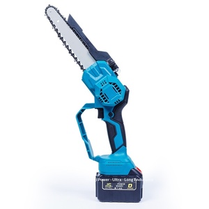 Scie à chaîne sans fil haute vitesse 8 pouces, sans balais, à rotor externe, rechargeable, portable, pour l'abattage domestique, de haute qualité - Product Image 2