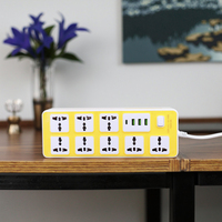 Harga grosir Universal 8 outlet standar dan 3 Strip daya ekstensi kantor dan rumah USB dengan Strip kabel