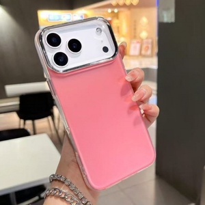 Funda de teléfono con diseño personalizado OEM, impresión UV, colores electrochapados, colores neón plateados, para iPhone 17 Pro Max, 16, 15, 14, 13, cubierta trasera - Product Image 4
