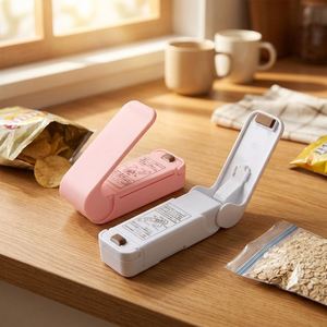 Household Mini Plastic Bag Sealer Portable Handheld Sealing Machine for Snack Food Storage Kitchen <b>Tool</b> - Product Image 1