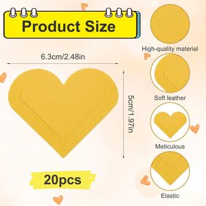 PU Leather Cute Heart <b>Bookmarks</b> Book Page Marker for Women-Teacher Appreciation & Best Friend <b>Gifts</b> Back to School - Product Image 2