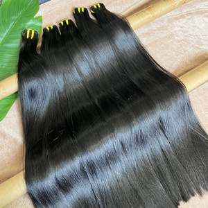 Lot de mèches de cheveux humains indiens vierges 100 % naturels, bruts, originaux, à cuticules alignées, style personnalisé, longue ondulation, pour dropshipping - Product Image 4