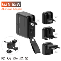 Adaptateur de voyage LDNIO Q2618 nouvelle arrivée 65W GaN USB-C PD QC3.0 Chargeur de téléphone compact Chargeur mural de voyage