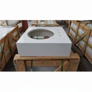 Encimera de piedra de cuarzo blanco encimera de barra de cocina - Product Image 5