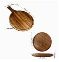 Plateau de service irrégulier en bois éco-responsable fait main avec design personnalisé pour mariage - Assiette de dîner élégante et polie