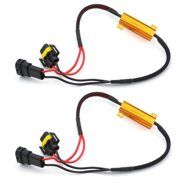 Car Led Headlight Fog Lamp Resistor Decoder H1 H3 H4 H7 H8 H9 H11 9005 9006 9012 Auto Tools