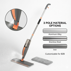 Mopa <span class=keywords><strong>de</strong></span> Pulverización HOLAMOPA para el Hogar, Cabezal <span class=keywords><strong>de</strong></span> Microfibra, Palo <span class=keywords><strong>de</strong></span> Aluminio y Acero Inoxidable para Limpiar Pisos <span class=keywords><strong>de</strong></span> Cocina y Dormitorio - Product Image 3