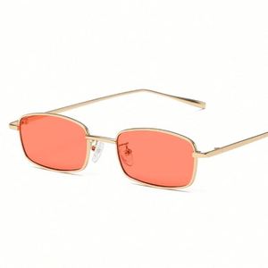 Gafas de Sol Rectangulares Metálicas Vintage UV400 de Moda 2019, Gafas de Sol Cuadradas Pequeñas para Mujer - Product Image 6