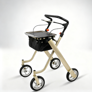 Rollator <strong>Walker</strong> for Elderly-Lightweight Indoor/Outdoor Use CE Certified 100kg Rehabilitation <strong>Therapy</strong> Supplies Walking Aid - Product Image 1
