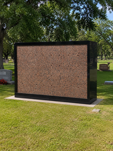 Columbario de Granito Rosa con 72 Nichos, Diseño Minimalista, Piedra Conmemorativa para Cementerio - Product Image 6
