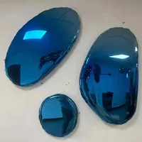 Le Fantastique Conception Miroir En Acier Inoxydable de Mur En Métal Sculpture Offre Spéciale