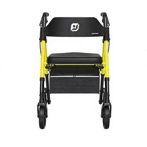 Alat Bantu Jalan Rollator Dudukan Lebar Heavy Duty Bariatric 4 Roda Dengan Rangka yang Diperkuat Mateside - Product Image 1