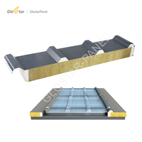 CE 50mm 75mm 100mm Sandwich-Wand- und Dachpaneele Verzinktes Stahlblech Feuer- und Wasserbeständig Umweltfreundlich Geeignet für Fabriken und Lagerhallen