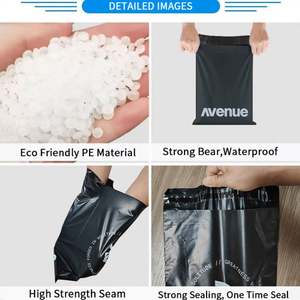 Bolsa de Embalaje de LDPE Resistente al Polvo, Tamaño Personalizado, Negra, con Logotipo a Todo Color, para Envíos por Correo - Product Image 6