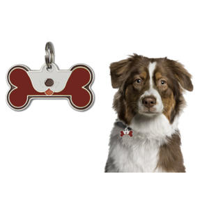 חמוד חדש לחיות מחמד עצם כלב תג צווארון אנטי זרוק חקוק תלוי תג מתכת רב צבע מוצרים במלאי מזהה תג - Product Image 3