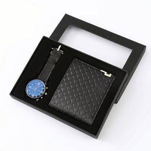 Hot Sale Custom Men's Watch Wallet <b>Gift</b> <b>Set</b> with <b>Gift</b> Box for Promotional Business <b>Gifts</b> Retail Dropshipping Bulk Wholesale - Product Image 1