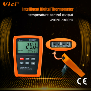 Vici Nhiệt kế kiểm tra nhiệt độ thiết bị đầu cuối Kép Báo động và cảnh báo đầu ra cảm biến đầu dò loại dm6803a + - Product Image 4