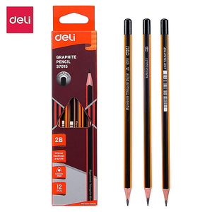 Ensemble de <span class=keywords><strong>dessin</strong></span> au crayon Deli E37015 E37016, une boîte de <span class=keywords><strong>crayons</strong></span> à mine de graphite pour étudiants HB 2B, papeterie - Product Image 1