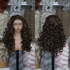 Perruque synthétique Latisha Style HD13*4 Lace Premium <span class=keywords><strong>Futura</strong></span> Fibra pour les magasins de produits de beauté, avec petits nœuds, finition mate, résistante à la chaleur - Product Image 3