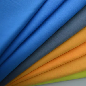 Tissu de doublure de poche pour jeans, fourni par l'usine, CVC 40 polyester 60 coton, popeline teinte unie, pour vêtements de garçon, sacs - Product Image 1