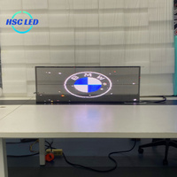 Pantalla Transparente LED Inteligente de Alta Luminosidad a Todo Color con 4G/WiFi/GPS, CMS/RDM Basado en la Nube para Ventana Trasera de Taxi