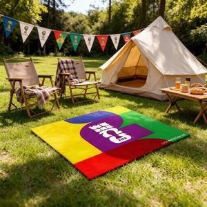 Tapis de pique-nique sur le thème de la <span class=keywords><strong>Coupe</strong></span> <span class=keywords><strong>du</strong></span> <span class=keywords><strong>Monde</strong></span> <span class=keywords><strong>FIFA</strong></span> 2026 – Design <span class=keywords><strong>FIFA</strong></span> 26 – Couverture d'extérieur imperméable et pliable aux couleurs vives - Product Image 3