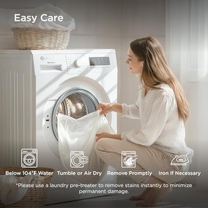 Juego <span class=keywords><strong>de</strong></span> Sábanas <span class=keywords><strong>de</strong></span> Bambú Lavables a Máquina, Aptas para Colchones con Bolsillos Profundos <span class=keywords><strong>de</strong></span> hasta <span class=keywords><strong>16</strong></span> Pulgadas, Liberan Calor y Mantienen la Frescura - Product Image 6