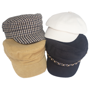 Boina de Tweed de Otoño <span class=keywords><strong>Invierno</strong></span> para mujer, sombrero de pintor Vintage de Color sólido para viajes al aire libre, ropa informal, sombrero octogonal cálido para bebé - Product Image 6