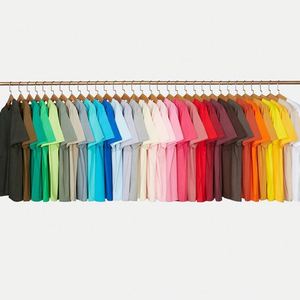 250gsm Bulk Dropped Shoulder White Customize Oversized Cotton Mens Plain T Shirts High Quality Wholesale T-shirts for Men - Product Image 6