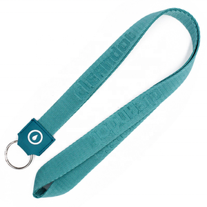 Custom Heavy Duty 3/4 Inch Woven Nylon Lanyard Debossed Neck Strap