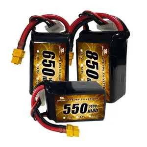 库存100C/120C/200C FPV电池，带XT60 1100 1300 1500 1800 2200 5200毫安时锂电池，适用于钢筋混凝土汽车
