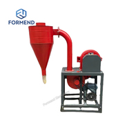 Moulin à farine écologique à aspiration automatique pour le broyage du maïs et du blé, capacité de 600-800 kg/h