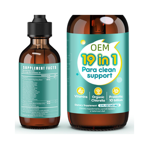 Gouttes de nettoyage intestinal pour enfants personnalisées de haute qualité OEM, Chlorella probiotique liquide, santé intestinale, désintoxication - Product Image 1