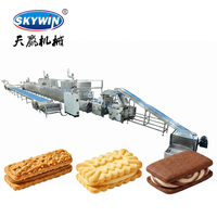 Machine à biscuits industrielle, ligne de production automatique de biscuits aux dattes, emballage automatique, machinerie de transformation intégrée