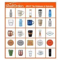 Ensemble cadeau de vaisselle personnalisée M07 : Gourde isotherme, bouteille d'eau de sport, tasse en céramique et gobelet à café pour le bureau et les activités de plein air