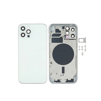Casing Belakang iPhone 13 Mini 13 Pro Max Terlaris, Penutup Baterai Belakang, Kaca Belakang dengan Bingkai, Tempat SIM, Tombol Samping