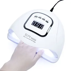 Jinyi New Arrival công suất cao 120W sunx5max Gel LED Nail Nguồn cung cấp đánh bóng Máy Sấy Móng chân móng tay móng tay đèn chuyên nghiệp