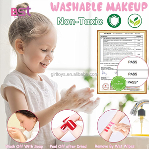 Hot Sale Little Girls Nail Toy Makeup Kit Toys Pretend Cosmetics Set <strong>Dressing</strong> <strong>up</strong> Bag Game for Girls <strong>Toddlers</strong> - Product Image 4